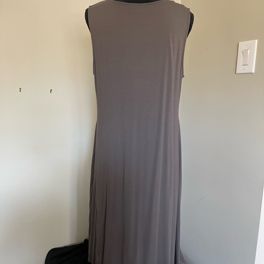 Eileen Fisher asymmetrical knit dress - Picture 4 of 4